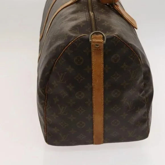 LOUIS VUITTON Monogram Keepall Bandouliere 55 Boston Bag M41414 LV Auth ac3775 - Picture 6 of 16